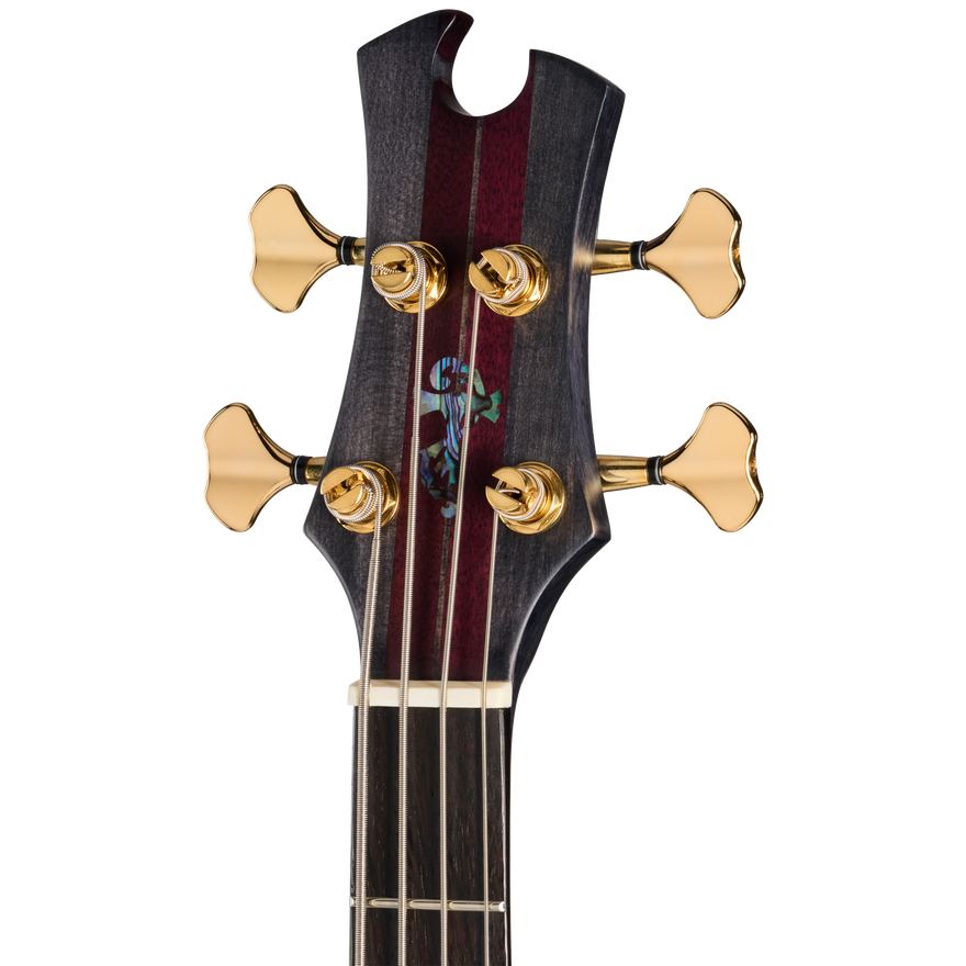 Tobias Classic IV, Transparent Black Satin Electric Bass Tobias