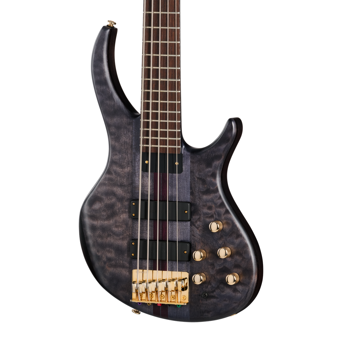 Tobias Classic V, Transparent Black Satin Electric Bass Tobias