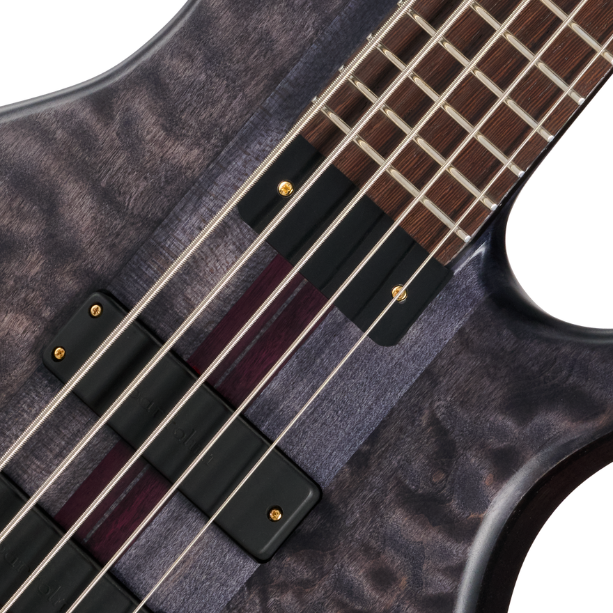 Tobias Classic V, Transparent Black Satin Electric Bass Tobias
