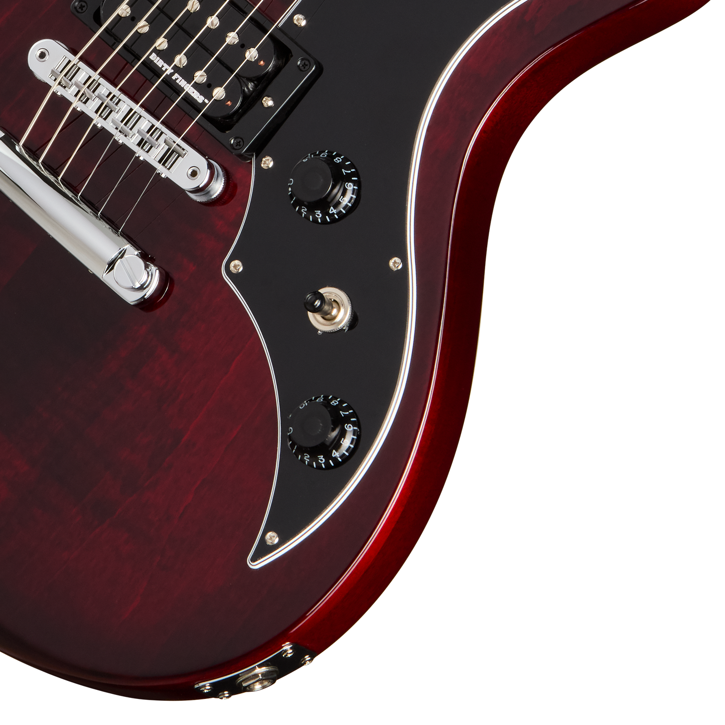 Gibson Victory Figured Top with Dirty Fingers, Wine Red Burst, Exclusive Electric Guitar Gibson