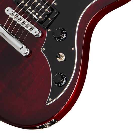 Gibson Victory Figured Top with Dirty Fingers, Wine Red Burst, Exclusive Electric Guitar Gibson