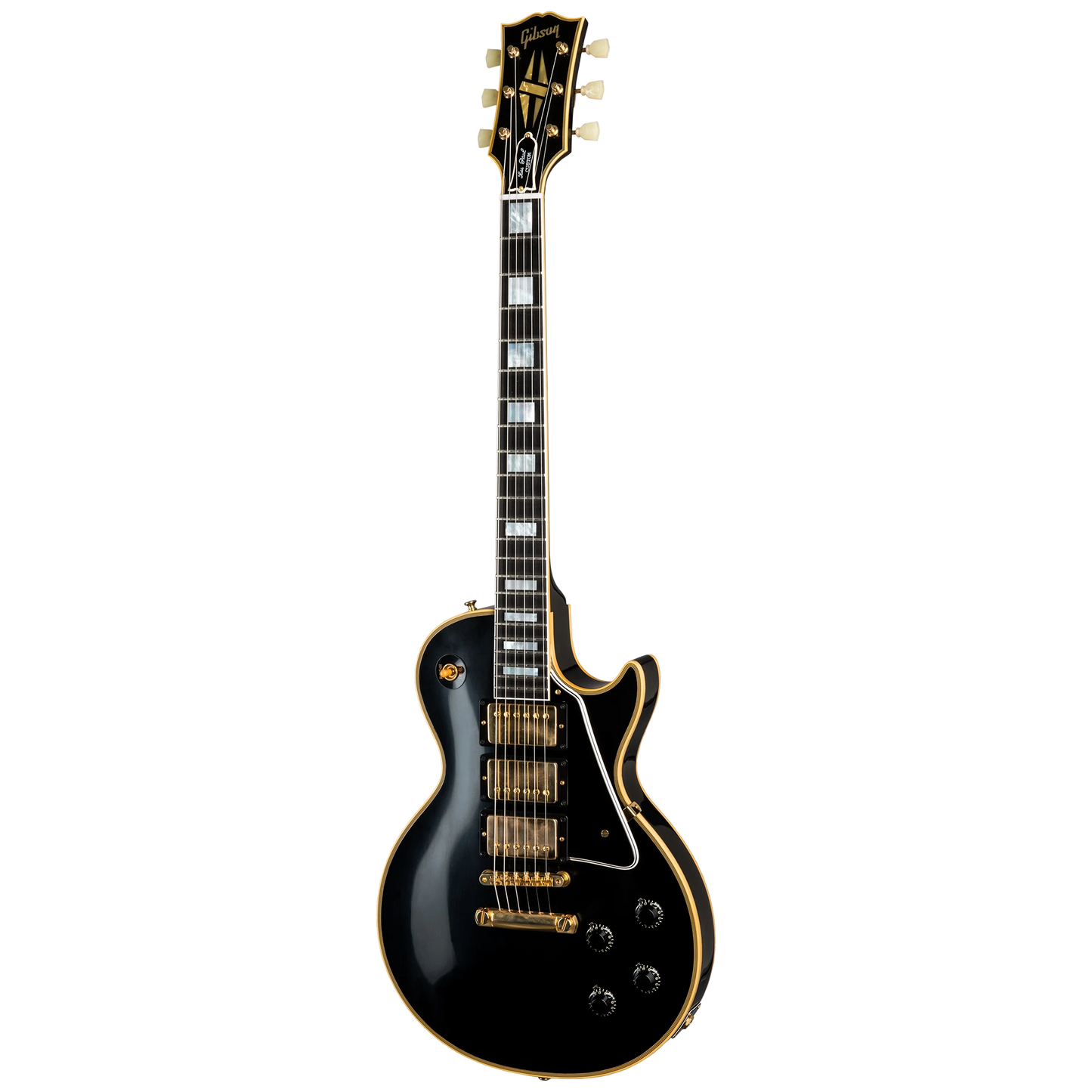 Gibson Custom 1957 Les Paul Custom Reissue 3-Pickup VOS, Ebony Electric Guitar Gibson Custom