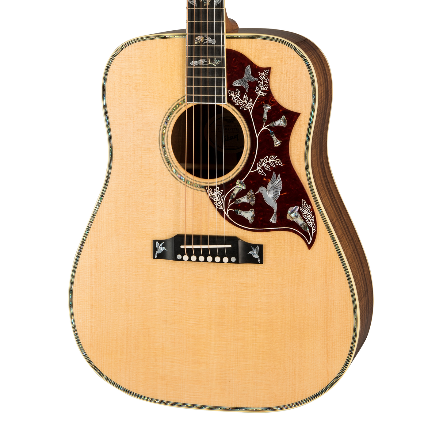 Gibson Custom Hummingbird Custom Koa, Left-Handed, Antique Natural Acoustic Guitar Gibson Custom
