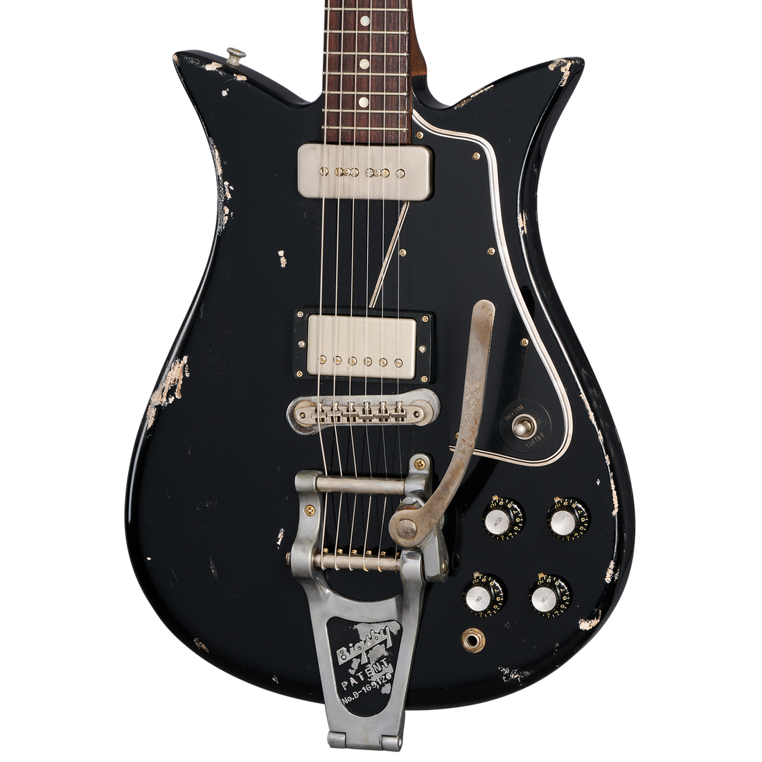 Gibson Custom Leo Scala Theodore Retroliner – Classic Black, Classic Black Electric Guitar Gibson Custom