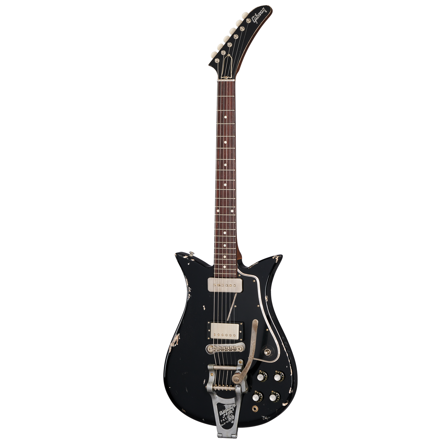 Gibson Custom Leo Scala Theodore Retroliner – Classic Black, Classic Black Electric Guitar Gibson Custom