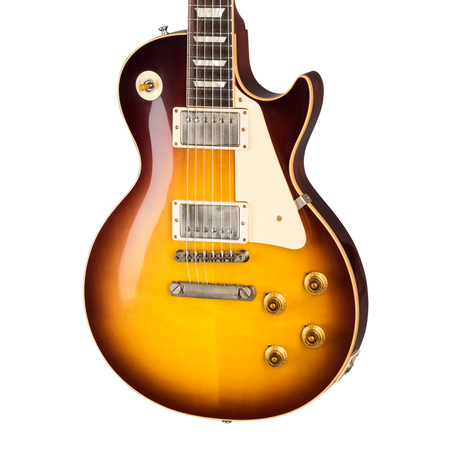 Gibson Custom 1958 Les Paul Standard Reissue, VOS, Bourbon Burst Electric Guitar Gibson Custom