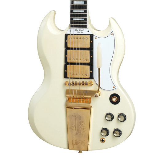 Gibson Custom 1963 Les Paul SG Custom Reissue, VOS, Classic White Electric Guitar Gibson Custom