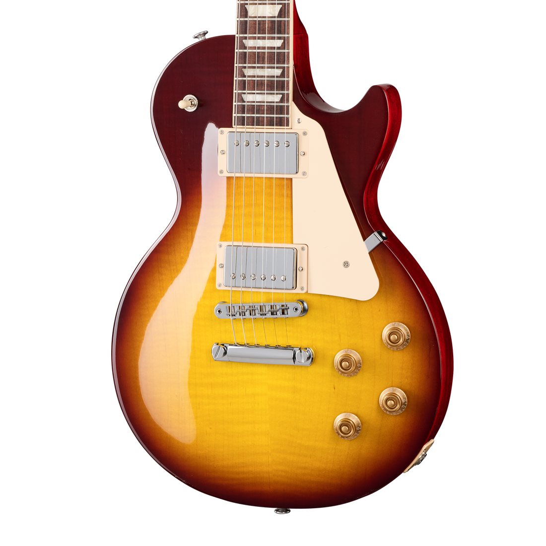 Gibson A new Les Paul Studio featuring a carved AA figured maple top Gibson A new Les Paul Studio featuring a carved AA figured maple top