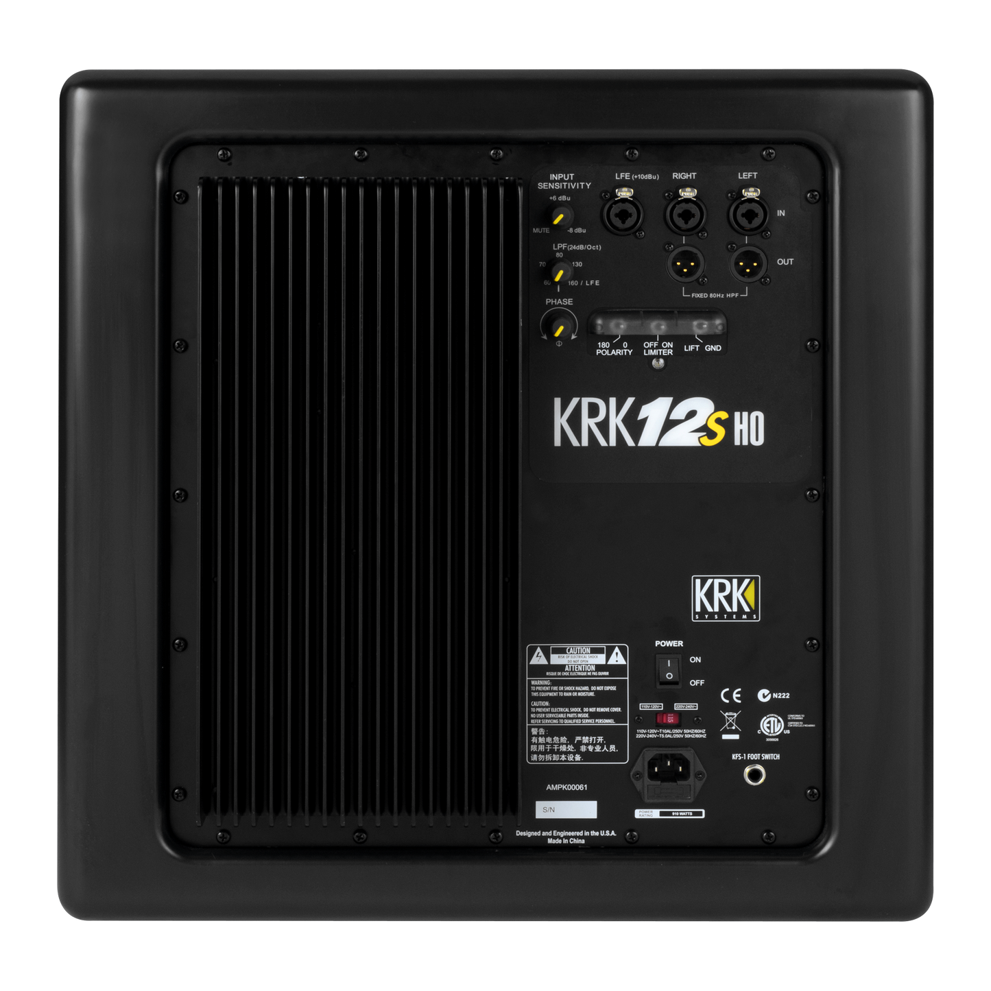 KRK 12sHO, UK Subwoofer KRK