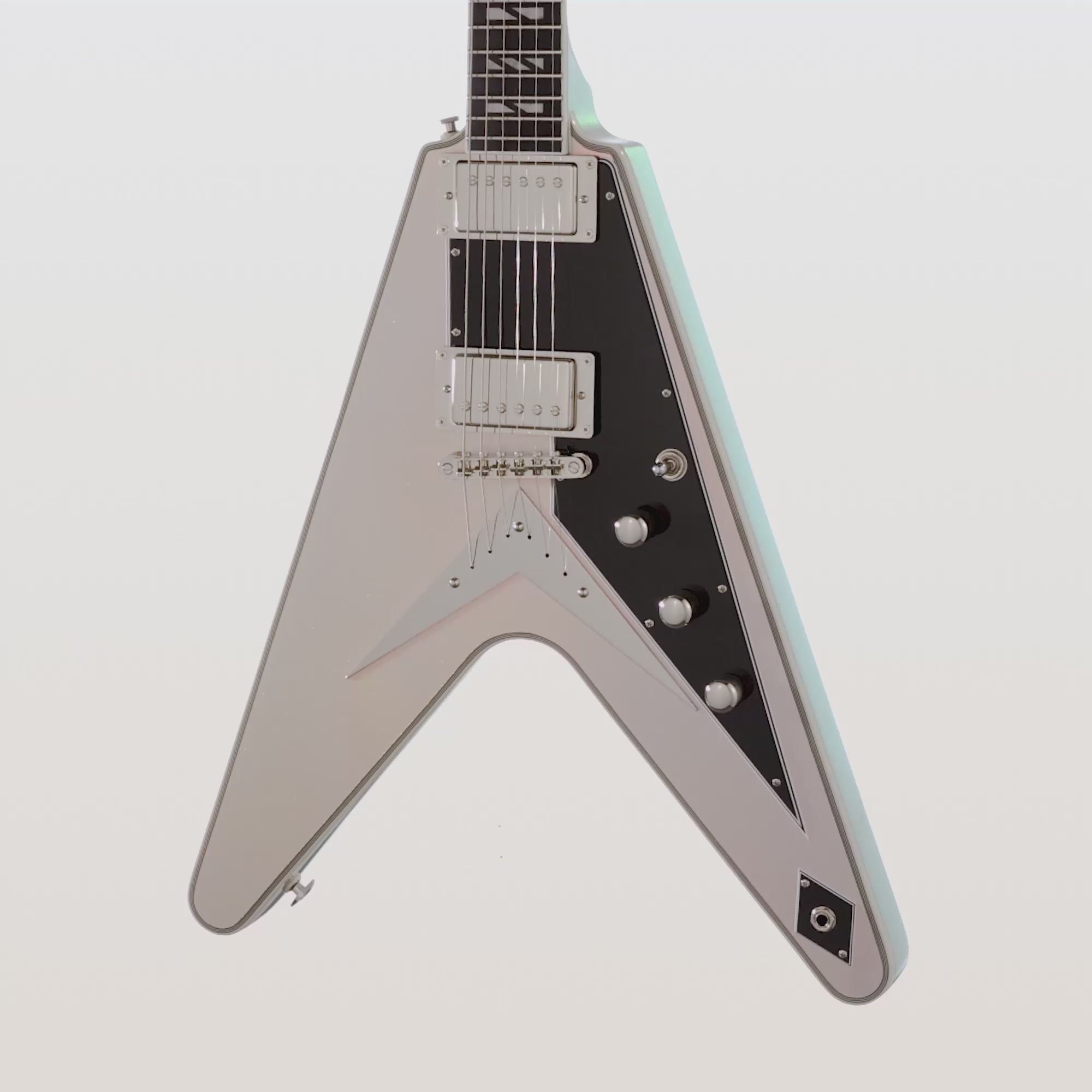 Epiphone Futura Flying V Custom, Quicksilver Shift – Gibson