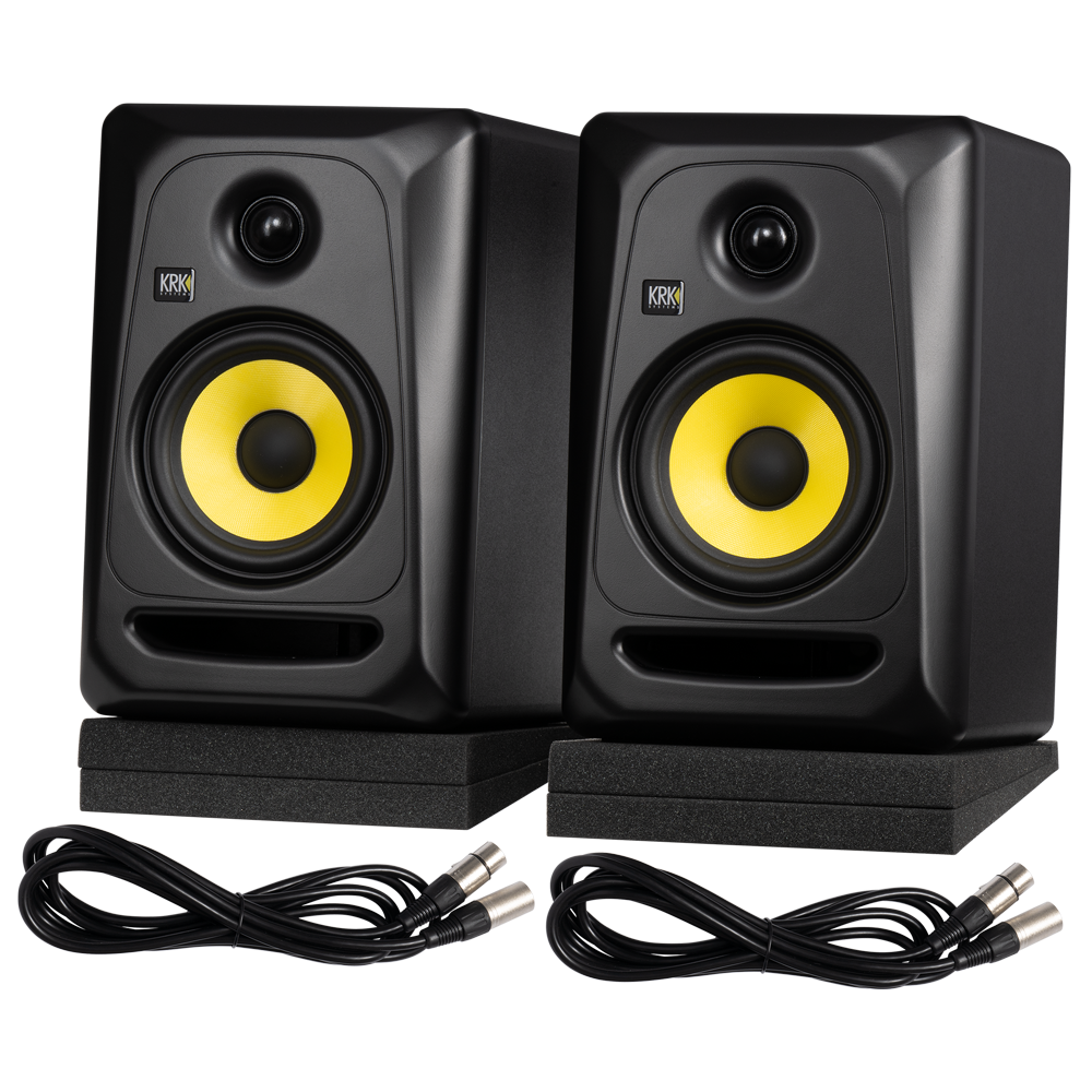 KRK Classic 5 Studio Monitor Pack UK, Black Studio Monitors KRK