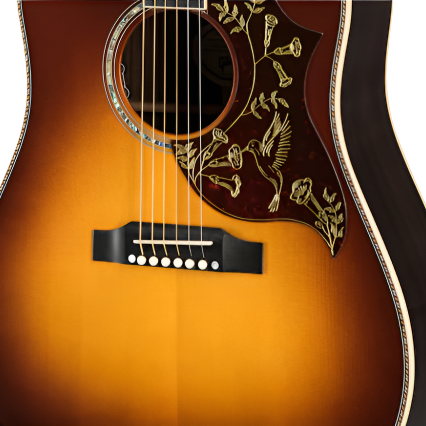 Gibson Custom Hummingbird Deluxe Rosewood, Left-Handed, Rosewood Burst Acoustic Guitar Gibson Custom