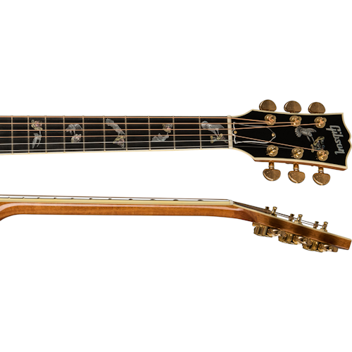 Gibson Custom Hummingbird Custom Koa, Left-Handed, Antique Natural Acoustic Guitar Gibson Custom
