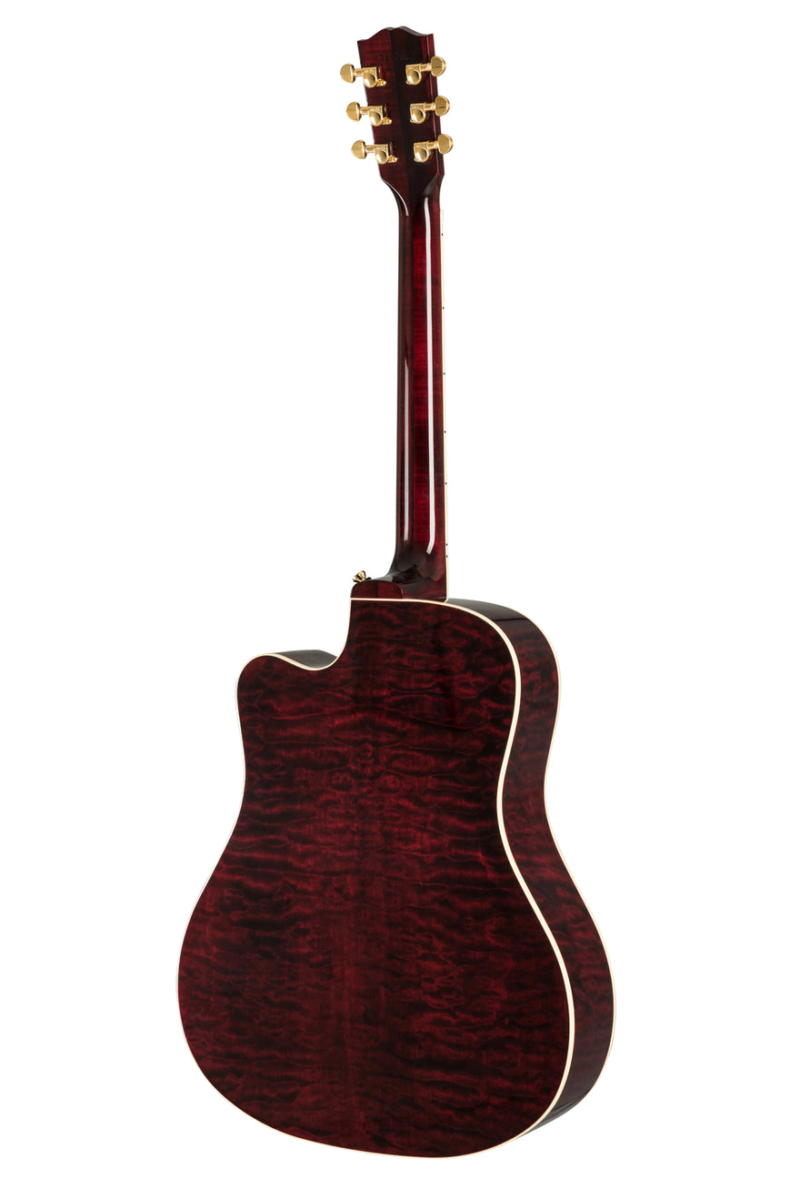 Gibson Songwriter Chroma - Quilt Maple, Black Cherry Acoustic Guitar Gibson