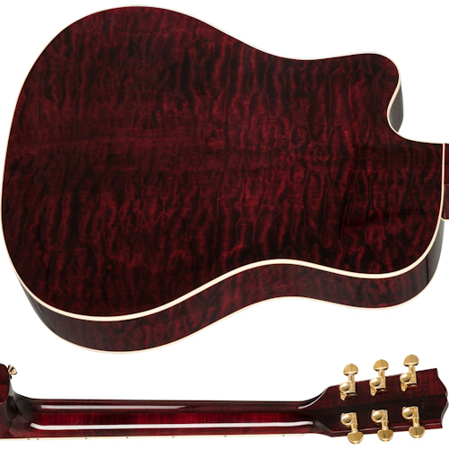 Gibson Songwriter Chroma - Quilt Maple, Black Cherry Acoustic Guitar Gibson