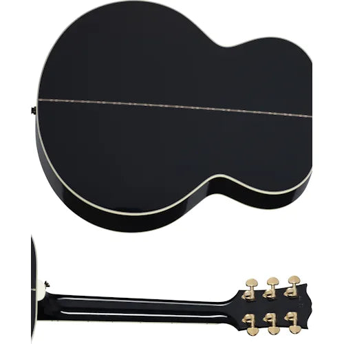 Gibson SJ-200 Standard, Ebony, Exclusive Acoustic Guitar Gibson