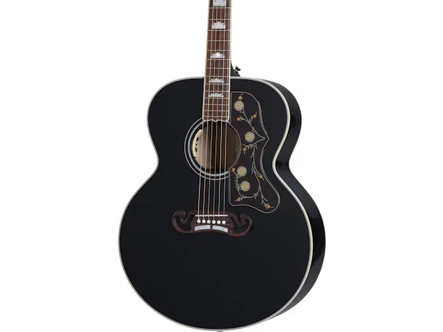 Gibson SJ-200 Standard, Ebony, Exclusive Acoustic Guitar Gibson