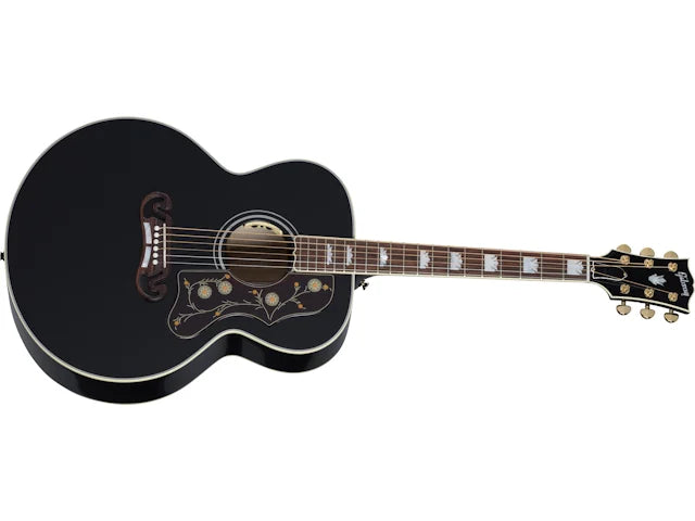 Gibson SJ-200 Standard, Ebony, Exclusive Acoustic Guitar Gibson