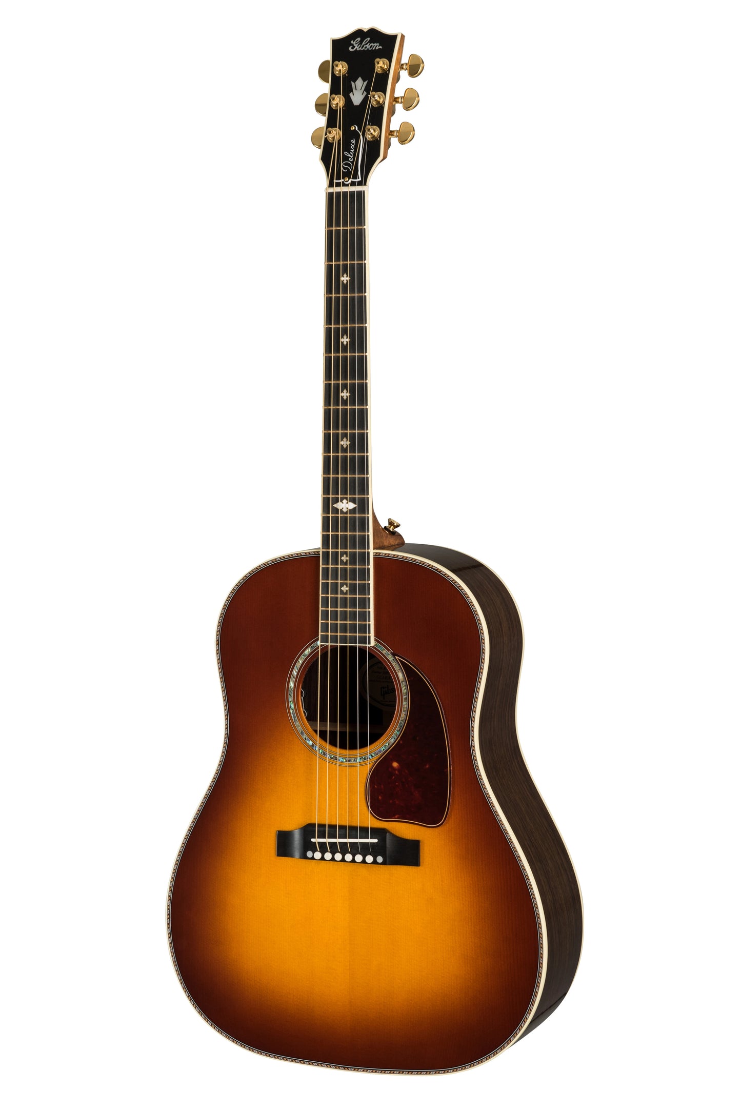 Gibson J-45 Deluxe Rosewood, Rosewood Burst Acoustic Guitar Gibson