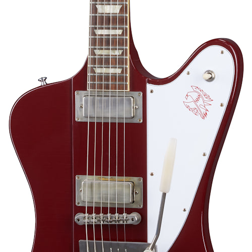 Gibson Custom 1963 Firebird V with Maestro Vibrola, Ultra Light Aged, Ember Red Electric Guitar Gibson Custom