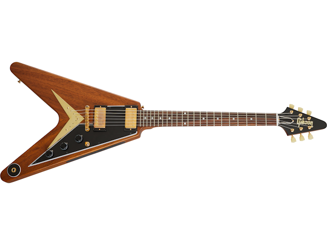 Gibson Custom 1958 Mahogany Flying V Reissue VOS, Walnut Electric Guitar Gibson Custom