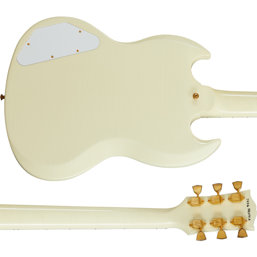 Gibson Custom Jimi Hendrix 1967 SG Custom, Aged Polaris White Electric Guitar Gibson Custom