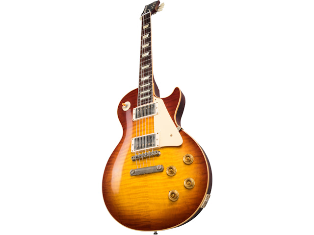 Gibson Custom 60th Anniversary 1959 Les Paul Standard, Cherry Teaburst (Brown/Pink Lifton Reissue 5-Latch Case Included) Electric Guitar Gibson Custom