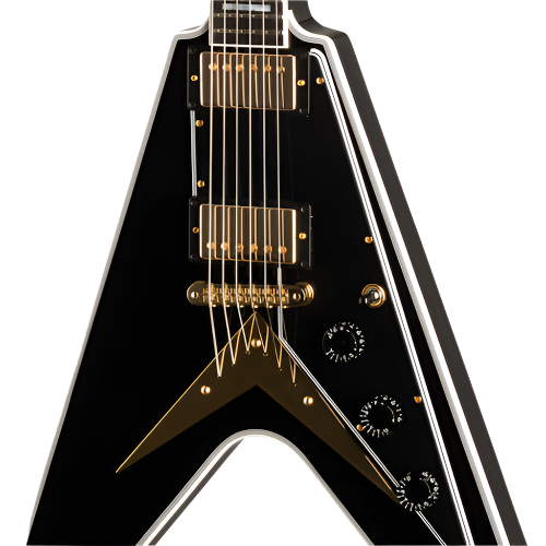 Gibson Custom Flying V Custom w/ Ebony Fingerboard Gloss, Ebony Electric Guitar Gibson Custom