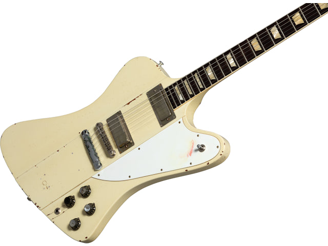 Gibson Custom Johnny Winter 1964 Firebird V, Polaris White Electric Guitar Gibson Custom