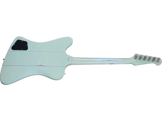 Gibson Custom 1963 Firebird V with Maestro Vibrola, Heavy Aged, Antique Frost Blue Electric Guitar Gibson Custom