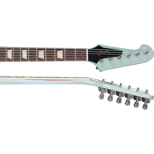 Gibson Custom 1963 Firebird V with Maestro Vibrola, Heavy Aged, Antique Frost Blue Electric Guitar Gibson Custom