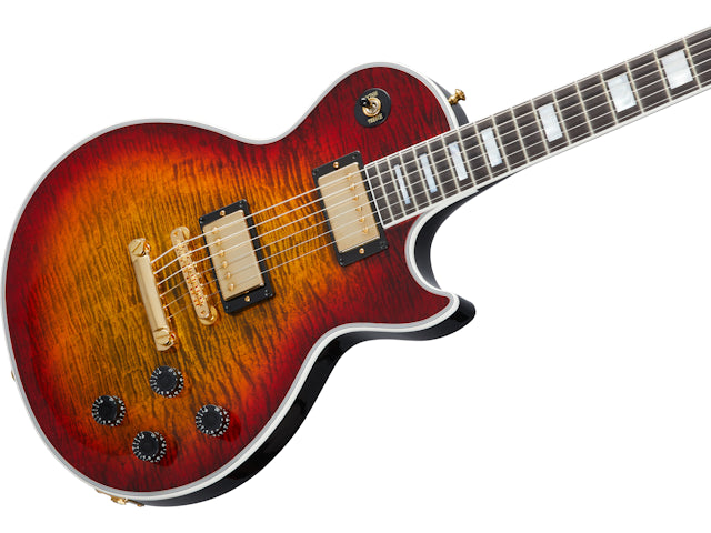 Gibson Custom Les Paul Axcess Custom Figured, Gloss, Bengal Burst Electric Guitar Gibson Custom