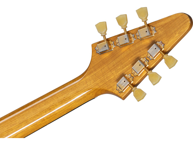 Gibson Custom 58 Korina Flying V Brazilian Rosewood Fingerboard, Aged Natural Electric Guitar Gibson Custom