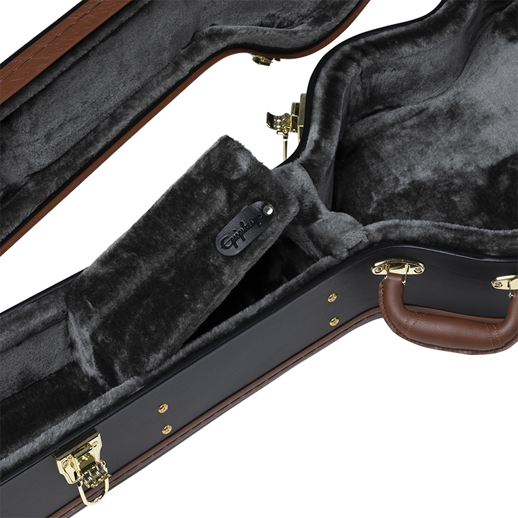 Epiphone EJ-200SCE Coupe Hard Case, Black Hardshell Case Epiphone