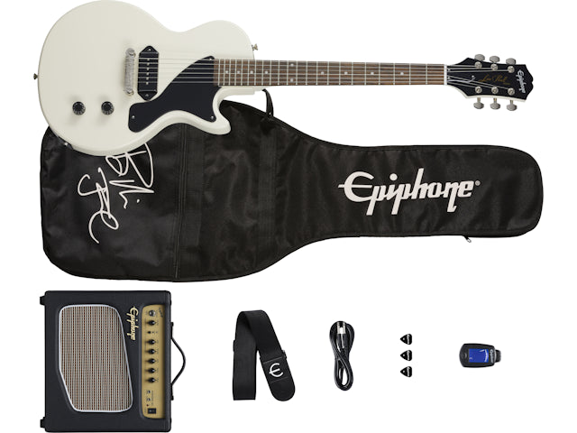 Epiphone Billie Joe Armstrong Les Paul Junior Player Pack, Classic White Player Pack Epiphone