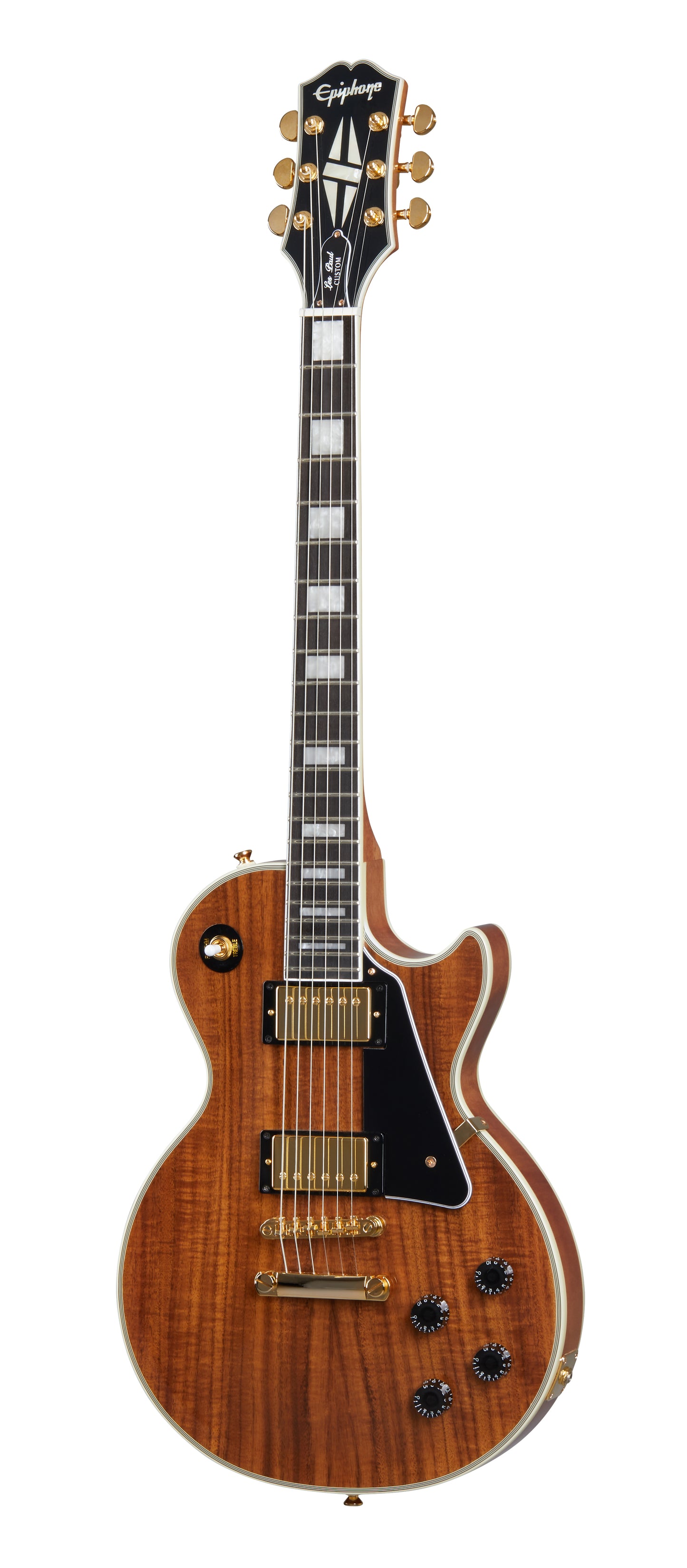 Epiphone Les Paul Custom Koa, Natural Electric Guitar Epiphone