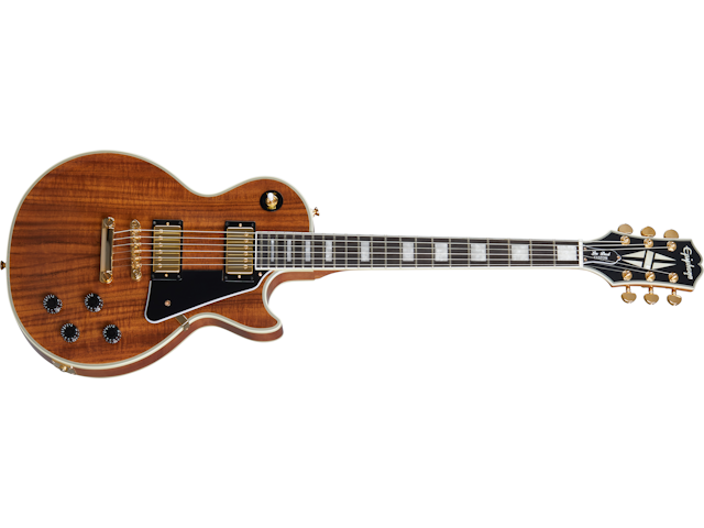 Epiphone A Les Paul Custom With a Koa Top – Gibson Epiphone A Les Paul Custom With a Koa Top – Gibson