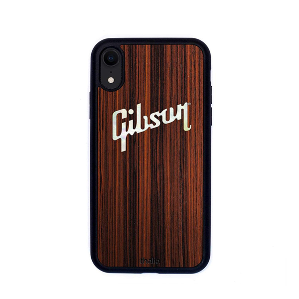 Gibson Mother of Pearl Logo Inlay Premium Phone Case, iPhone XR Headphones Gibson