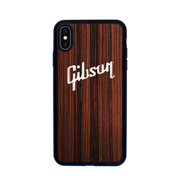 Gibson Mother of Pearl Logo Inlay Premium Phone Case, iPhone X/XS Headphones Gibson