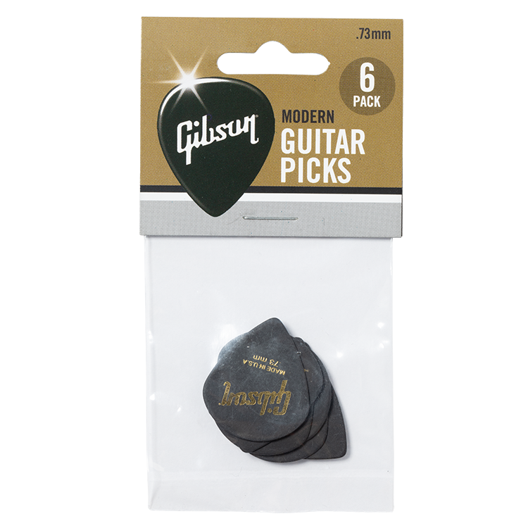 Gibson Modern Guitar Picks, 6-Pack, .73mm Picks Gibson