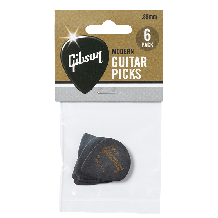 Gibson Modern Guitar Picks, 6-Pack, .88mm Picks Gibson