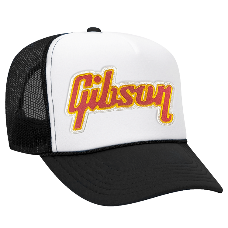 Aviator Nation x Gibson Trucker Black/White, Exclusive Headwear Gibson