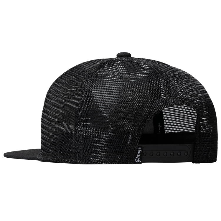 Gibson Slash 'Skully' Trucker Hat, All-Black Headwear Gibson