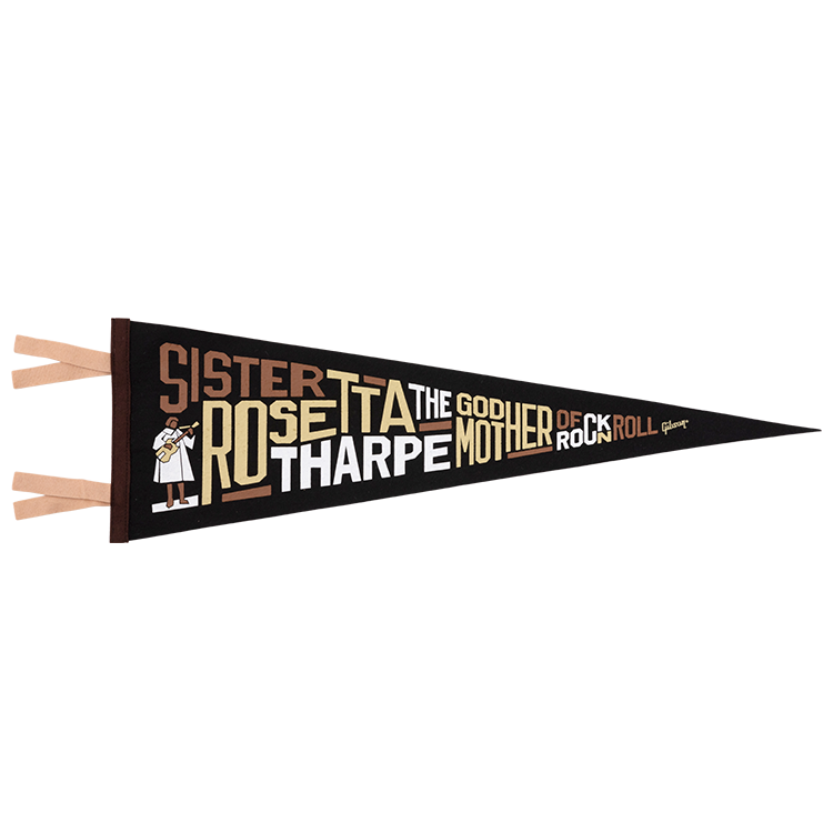 Gibson Sister Rosetta Tharpe The Godmother of Rock N Roll Oxford Pennant, Exclusive Pennant Gibson