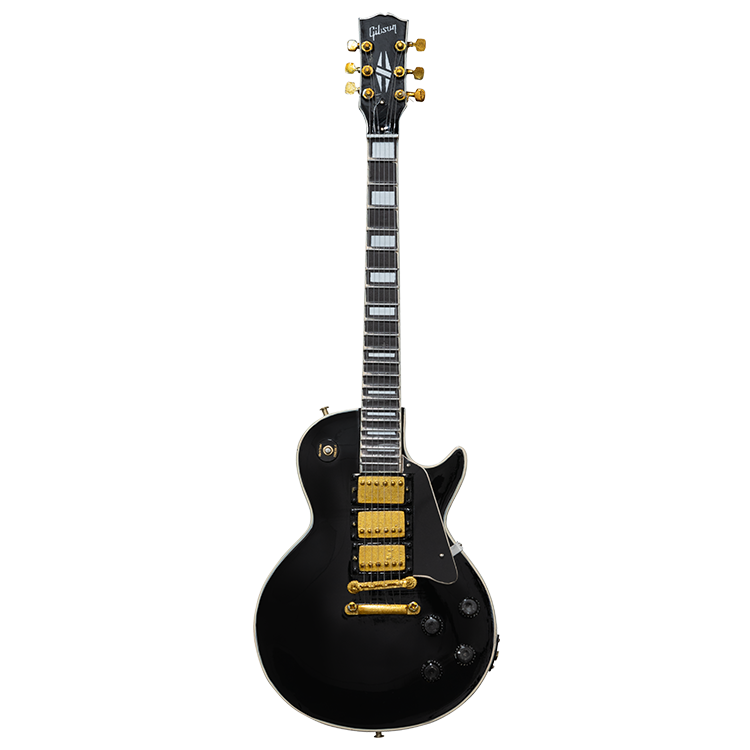 Gibson AXE HEAVEN® Les Paul Custom Ebony 1:4 Scale Mini Guitar Model Mini Guitar Gibson
