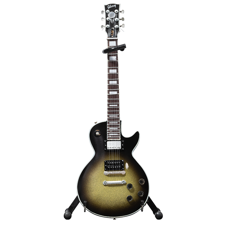 Gibson AXE HEAVEN® Adam Jones Silverburst Les Paul 1:4 Scale Mini Guitar Model Mini Guitar Gibson