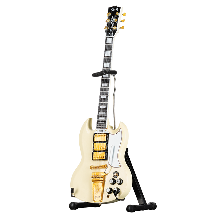 Gibson AXE HEAVEN® '64 SG Custom White 1:4 Scale Mini Guitar Model Mini Guitar Gibson