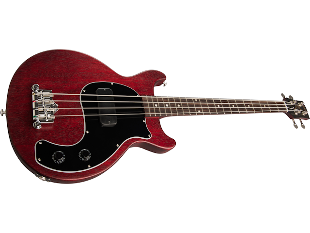 Gibson Les Paul Junior Tribute DC Bass, Left-Handed, Worn Cherry Electric Bass Gibson