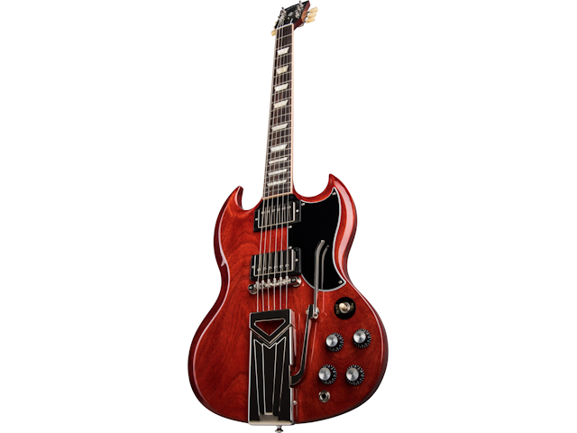 Gibson SG Standard '61 Sideways Vibrola, Vintage Cherry Electric Guitar Gibson