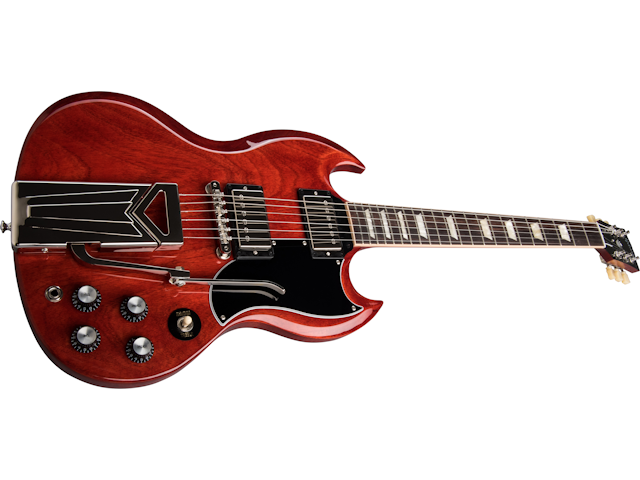 Gibson SG Standard '61 Sideways Vibrola, Vintage Cherry Electric Guitar Gibson